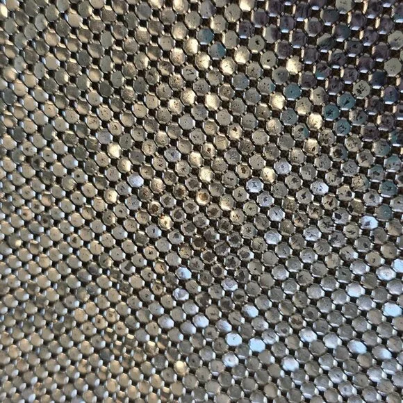 Vintage Oroton Germany Silver Purse Mesh‎ Evening Bag Metallic Mod MCM Cocktail - Picture 5 of 13